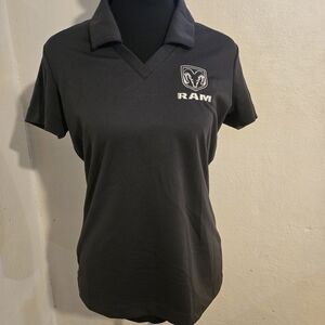 Ram Nike Golf Gray Short Sleeve Polo Size S